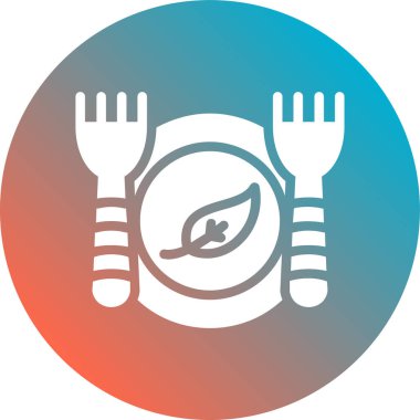 Gıda simgesinin vektör illüstrasyonu