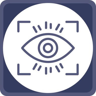 Göz simgesi vektör illüstrasyonu