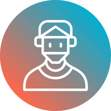 avatar simgesi vektör illüstrasyonu