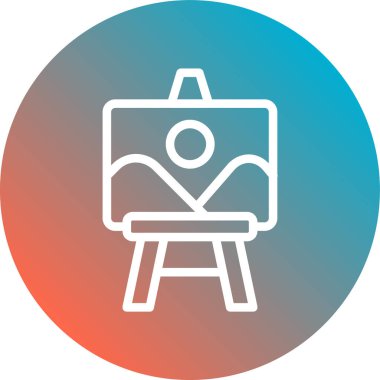 Bir b 'nin daire içindeki sandalye eksikliği simgesinin vektör illüstrasyonu