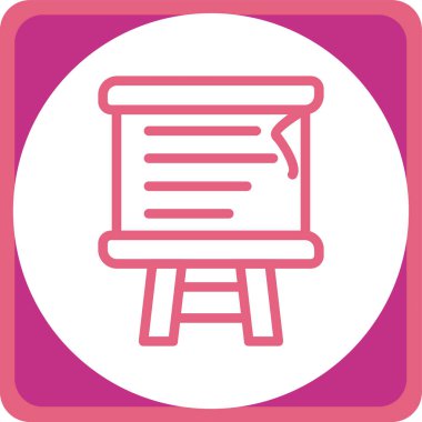 sandalye simgesi çizimi