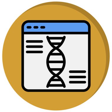 DNA simgesi vektör illüstrasyonu