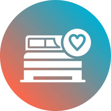 Otel Balayı Glyph Gradyan Arkaplanı