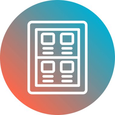 Kitap simgesinin vektör illüstrasyonu