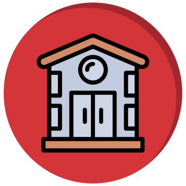 okul simgesi vektör illüstrasyonu