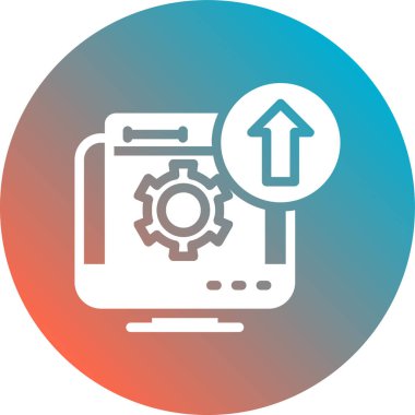 Simge soyut arkaplan grubunda izole ediliyor