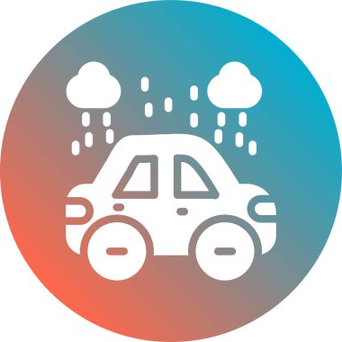 basit moda yağmur simgesi