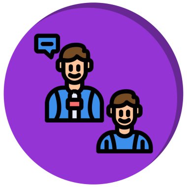 Bir grup insanın vektör çizimi