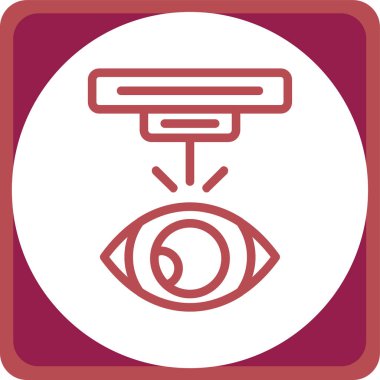 Göz simgesi vektör illüstrasyonu