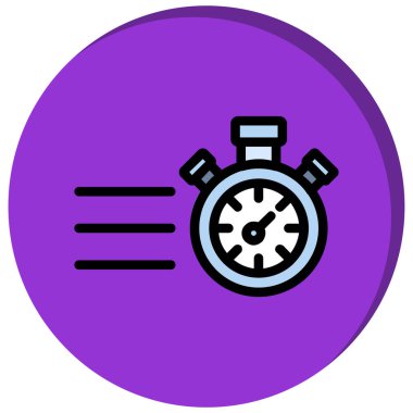 Kronometre simgesi. Basit tasarım