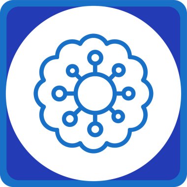 Moda tarzında izole edilmiş çiçek simgesi