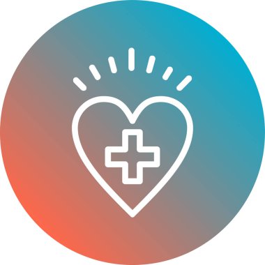 Kişisel ve ticari kullanım için kalp vektör simgesi modern basit vektör çizimi.