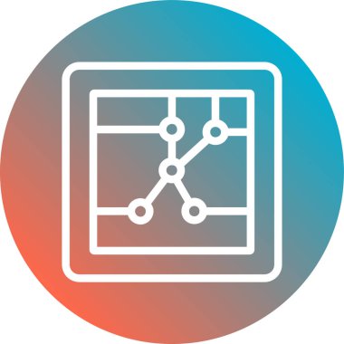 eşsiz veri vektör çizgisi simgesi