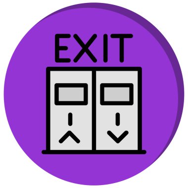 Çıkış. Web simgesi basit tasarım