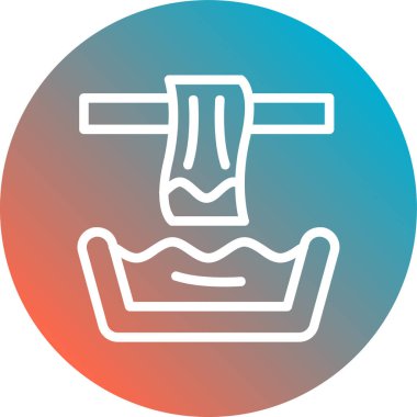 Bir adamın ikonunun vektör illüstrasyonu