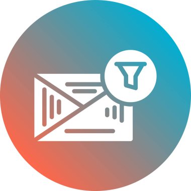 Zarf simgesinin vektör illüstrasyonu