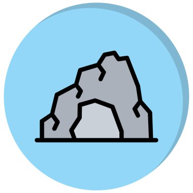 rock vektör simgesi modern basit tasarım