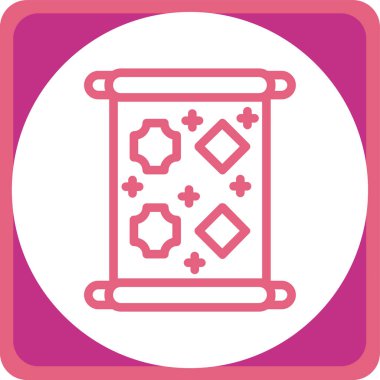 Benzersiz antik sütun vektör simgesi