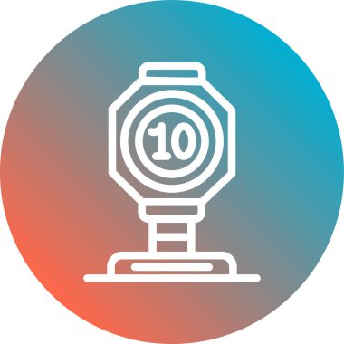 Kronometre simge vektör çizim