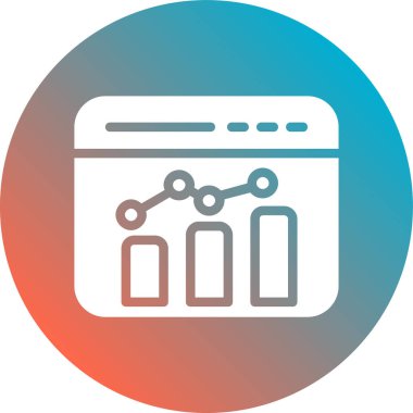 analitik düz vektör simgesi