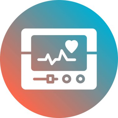 Kalp atışını vektör simgesi