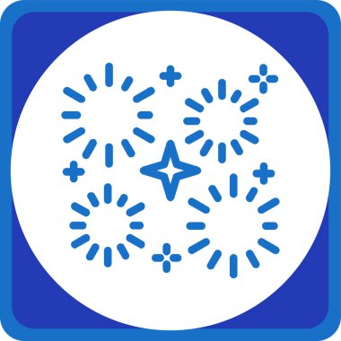 Havai fişek simgesi vektör çizimi