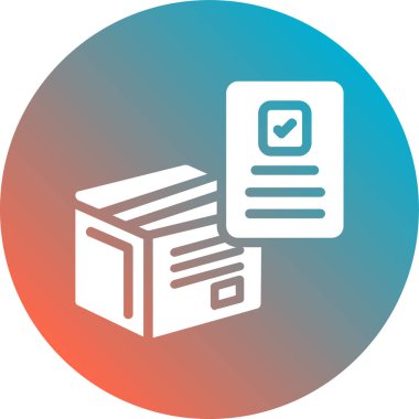 belge simgesi vektör illüstrasyonu