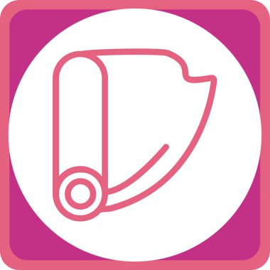 Bir çizgi filmin vektör çizimi ve dikiş düğmesinin sevimli çizgi film simgesi