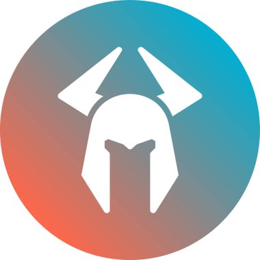 Kask simgesi vektör illüstrasyonu