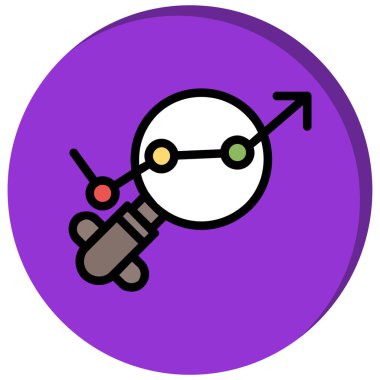 Uydu Simgesi, vektör illüstrasyonu