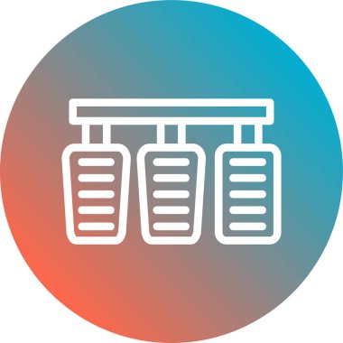 Modern b 'nin vektör illüstrasyonu eksik simgesi