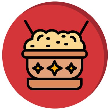 yiyecek ikonu vektör illüstrasyonu