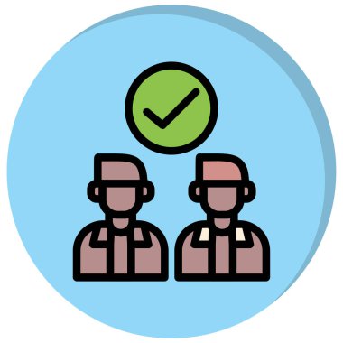 İnsan simgesinin vektör illüstrasyonu