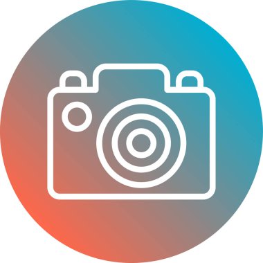 kamera vektör simgesi modern basit illüstrasyon