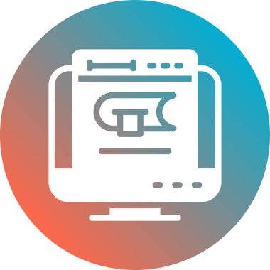 seo modern simgesinin vektör illüstrasyonu