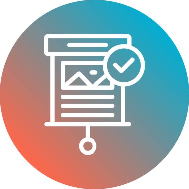 belge simgesi vektör illüstrasyonu