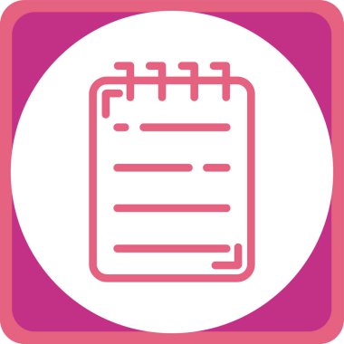 Belgenin modern simgesinin vektör illüstrasyonu