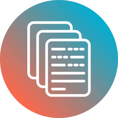 Belge. Web simgesi basit illüstrasyon