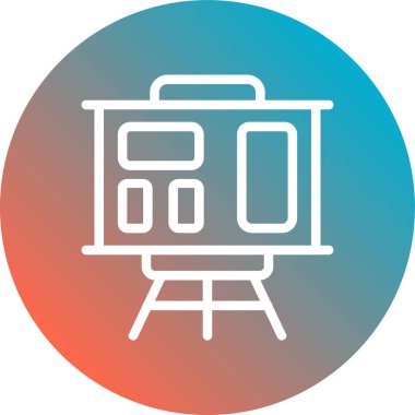 tren simgesi vektör illüstrasyonu