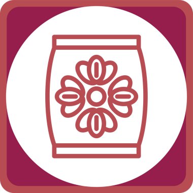 çiçek simgesi vektör illüstrasyonu