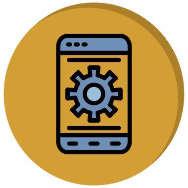 akıllı telefon simgesi vektör illüstrasyonu