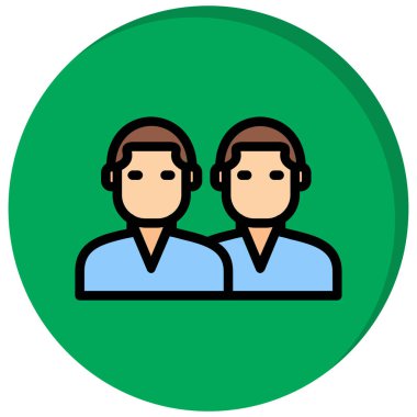 iki kişi vektör simgesi