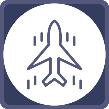 Uçak. Web simgesi basit illüstrasyon