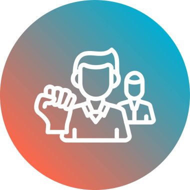 İnsan simgesinin vektör illüstrasyonu