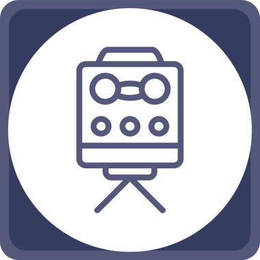 Tren simgesinin vektör illüstrasyonu