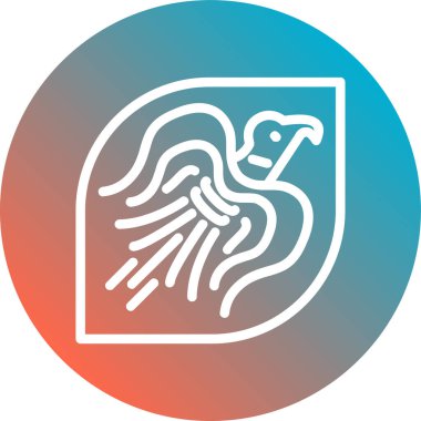 Balık simgesinin vektör illüstrasyonu