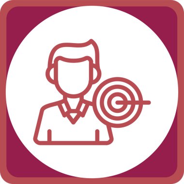 İş adamı. Web simgesi basit tasarım