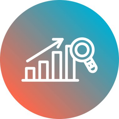 iş grafiği simgesi, vektör illüstrasyonu