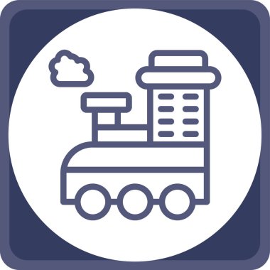 tren simgesi, vektör illüstrasyonu