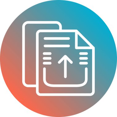 Dosya modern simgesinin vektör illüstrasyonu